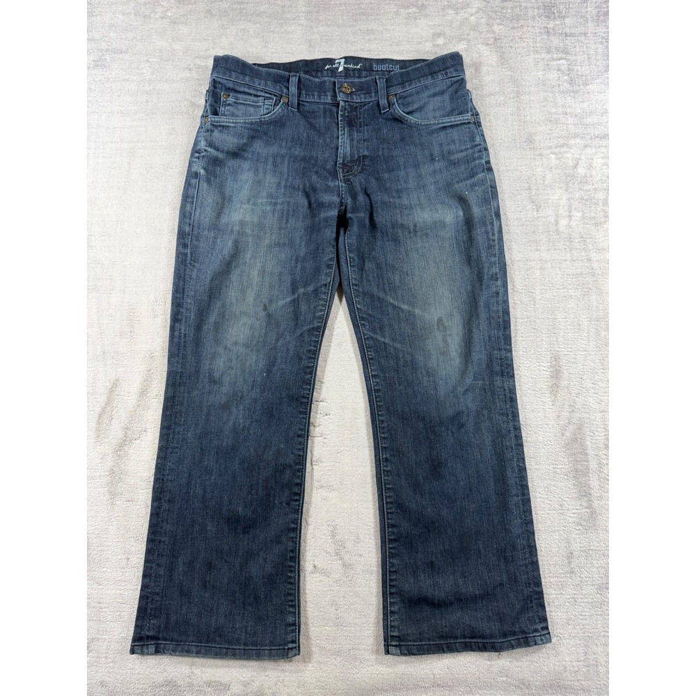 7 For All Mankind Jeans Women 30 Dark Blue Bootcut Stretch Denim JT0520702 Y2K